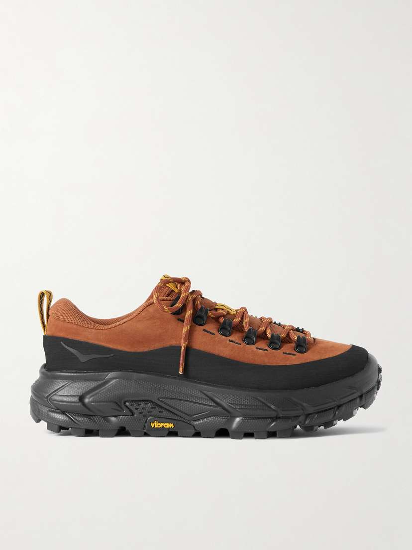 Hoka Tor Summit Mesh And Rubber-trimmed Suede Sneakers