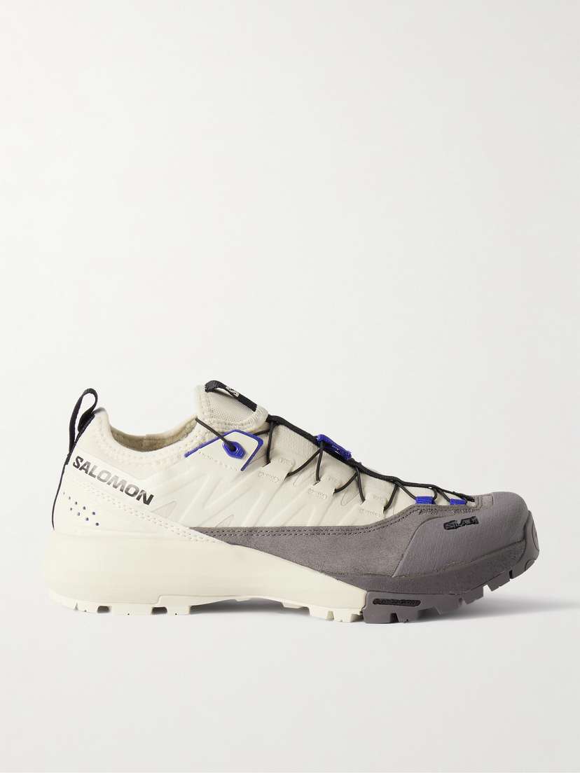 Salomon Alpinway Advanced Suede And Rubber-trimmed Ripstop Sneakers