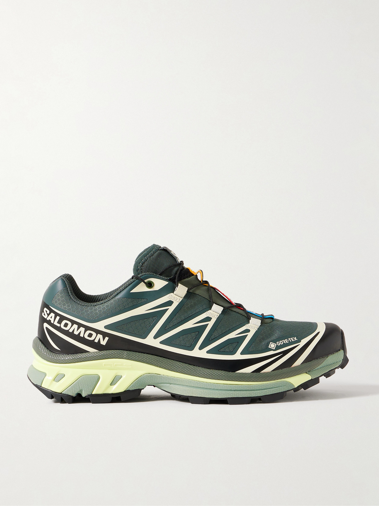 Salomon - Xt-6 Rubber-trimmed Canvas-jacquard Sneakers - Green