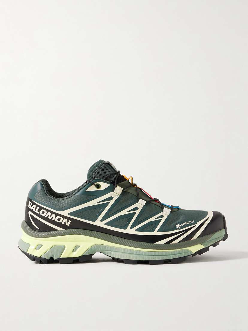 Salomon Xt-6 Gore-tex Rubber-trimmed Canvas-jacquard Sneakers
