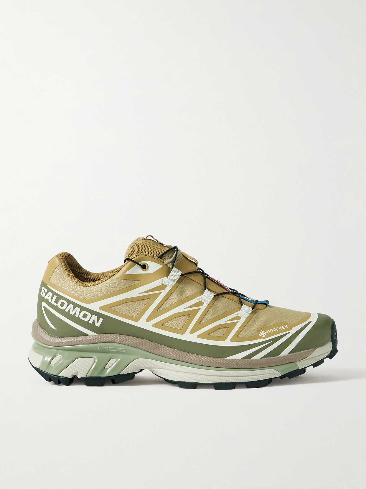 Salomon - Xt-6 Gore-tex Rubber-trimmed Canvas-jacquard Sneakers - Yellow