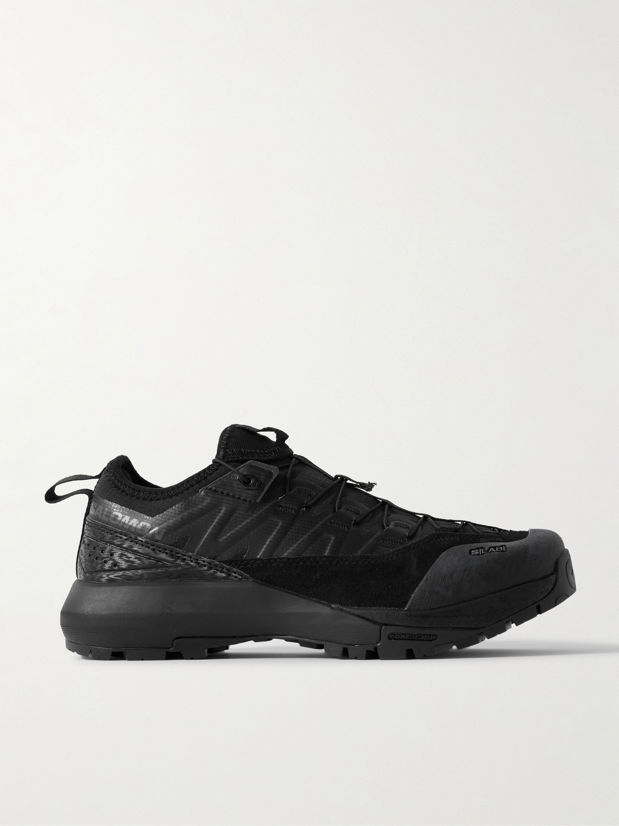 Salomon - Alpinway Advanced Suede And Rubber-trimmed Ripstop Sneakers - Black — curated by 5 Star Luxe for weddings, travel and effortless style