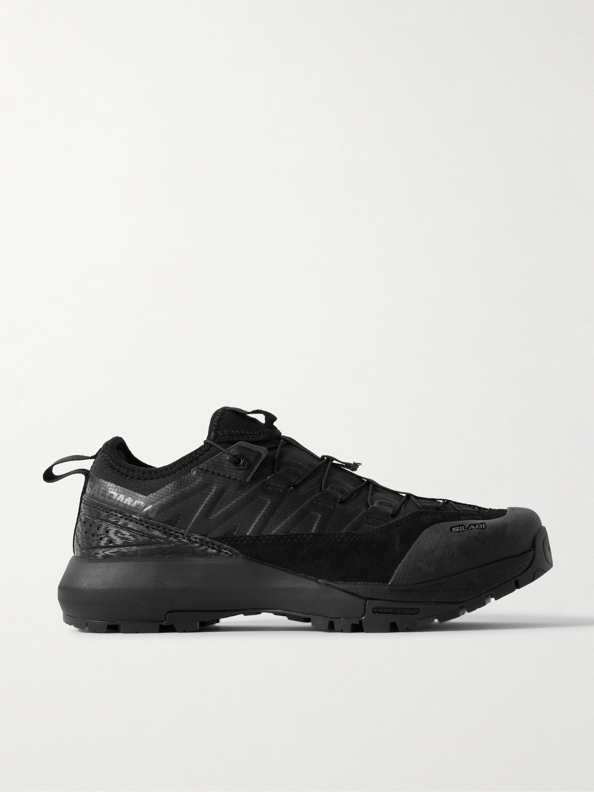 靴 SALOMON ALPINWAY ADVANCED 27cm Salomon - Alpinway Advanced suede and rubber-trimmed ripstop