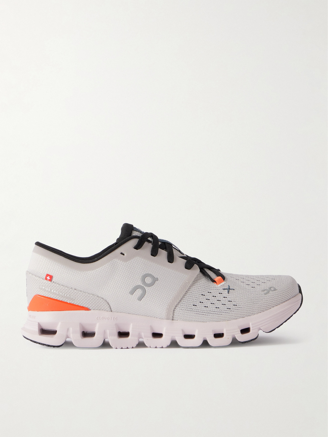 On Cloud X 4 Recycled-mesh Sneakers In Gray