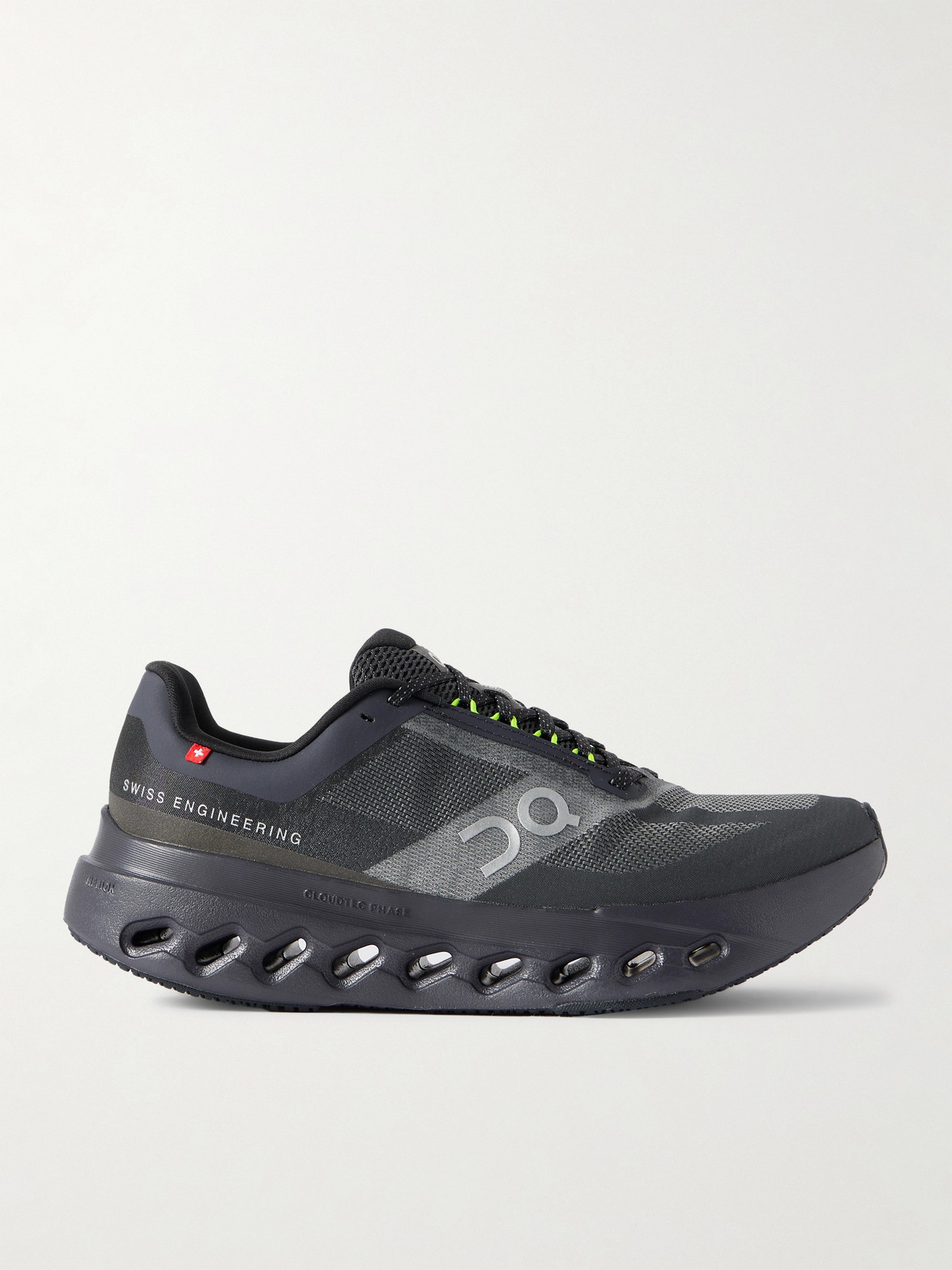 On Cloudsurfer Next Rubber-trimmed Mesh Sneakers In Black