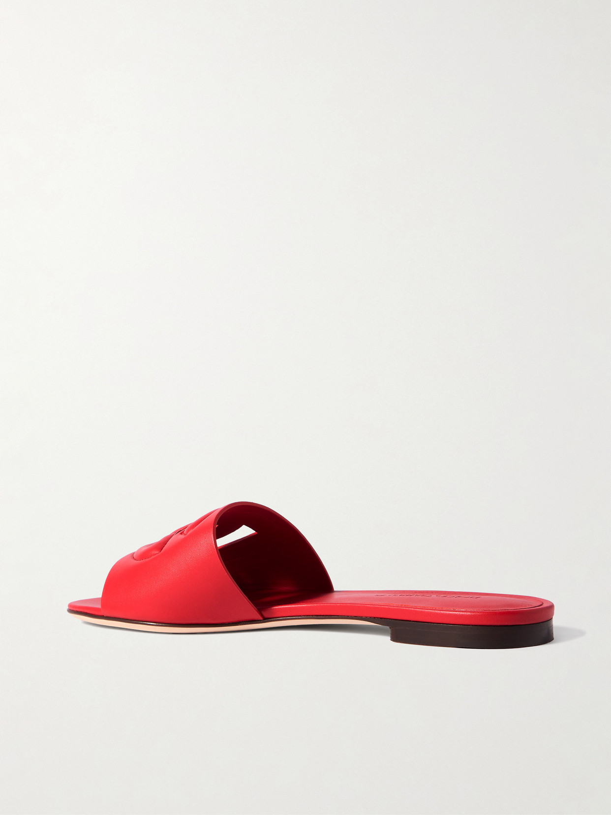 Dolce & Gabbana Crystal-embellished Sandals In Red