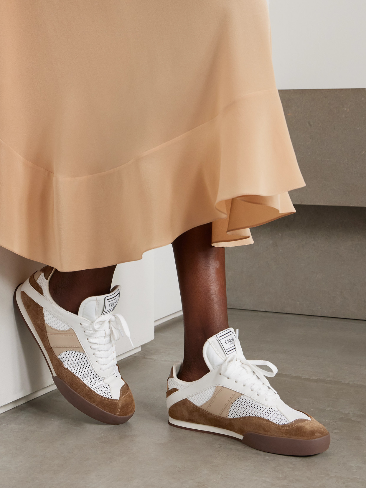 Chloé Chloe Kick Brown Sneakers In Brown
