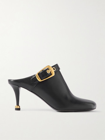 Chloé Andrea buckled leather mules