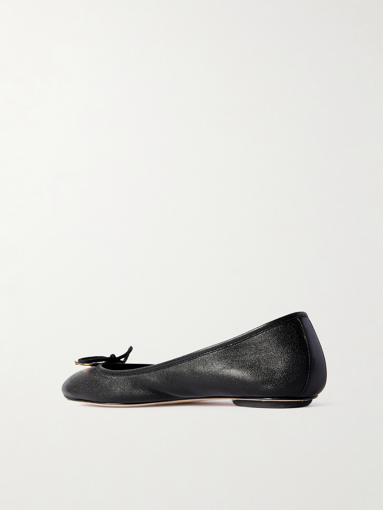 Chloé Chloe Iris Leather Ballerina Flat In Black