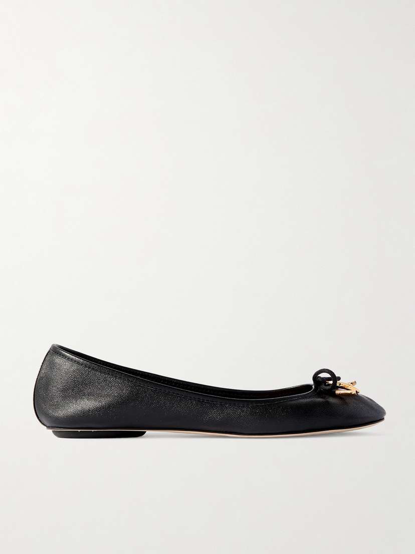 Chloé Iris Embellished Leather Ballet Flats