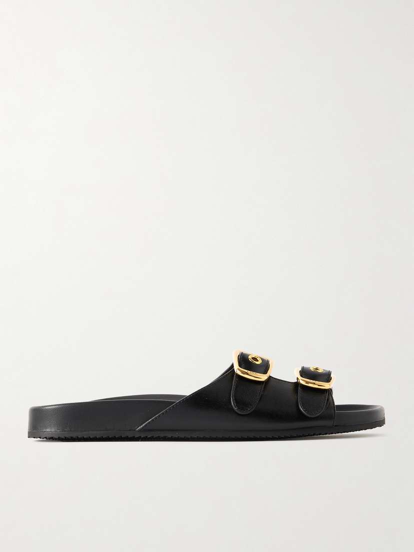 Chloé Polly Leather Slides