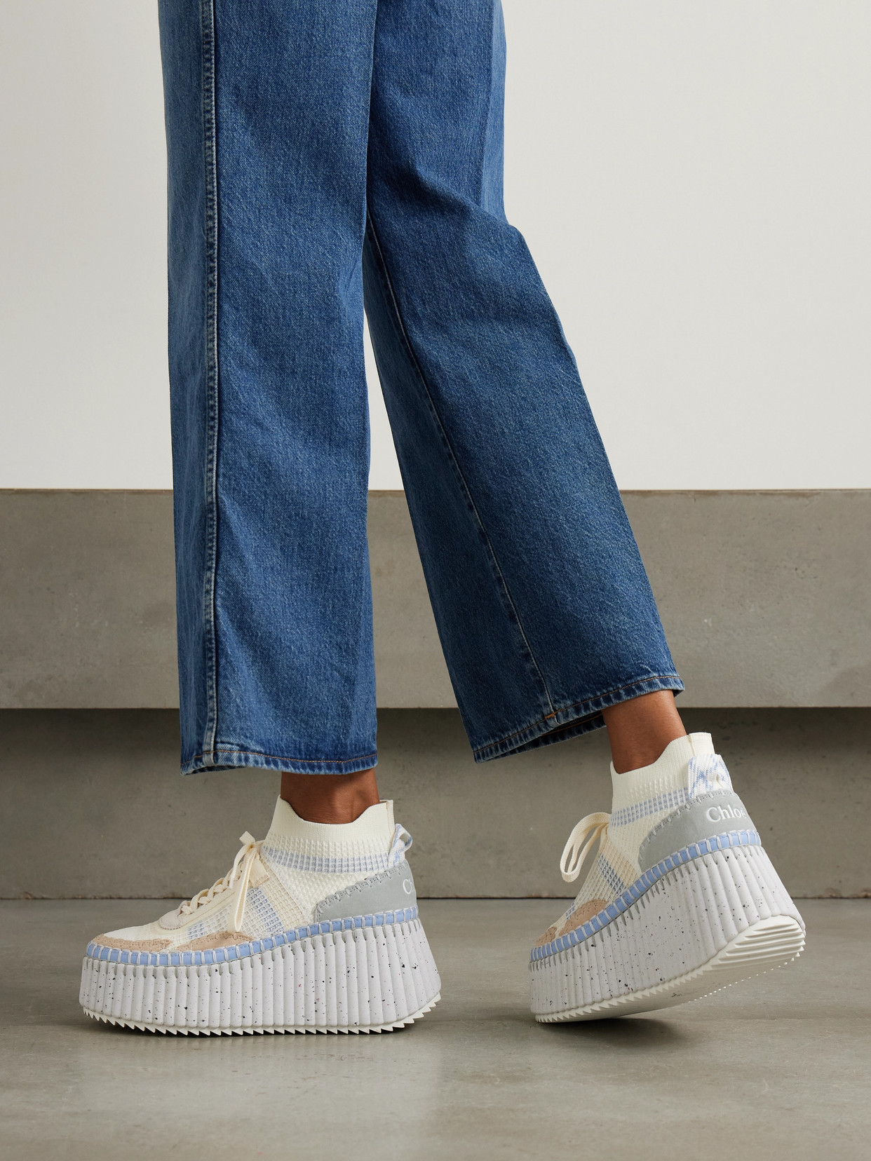 Chloé Nama Sneakers In White