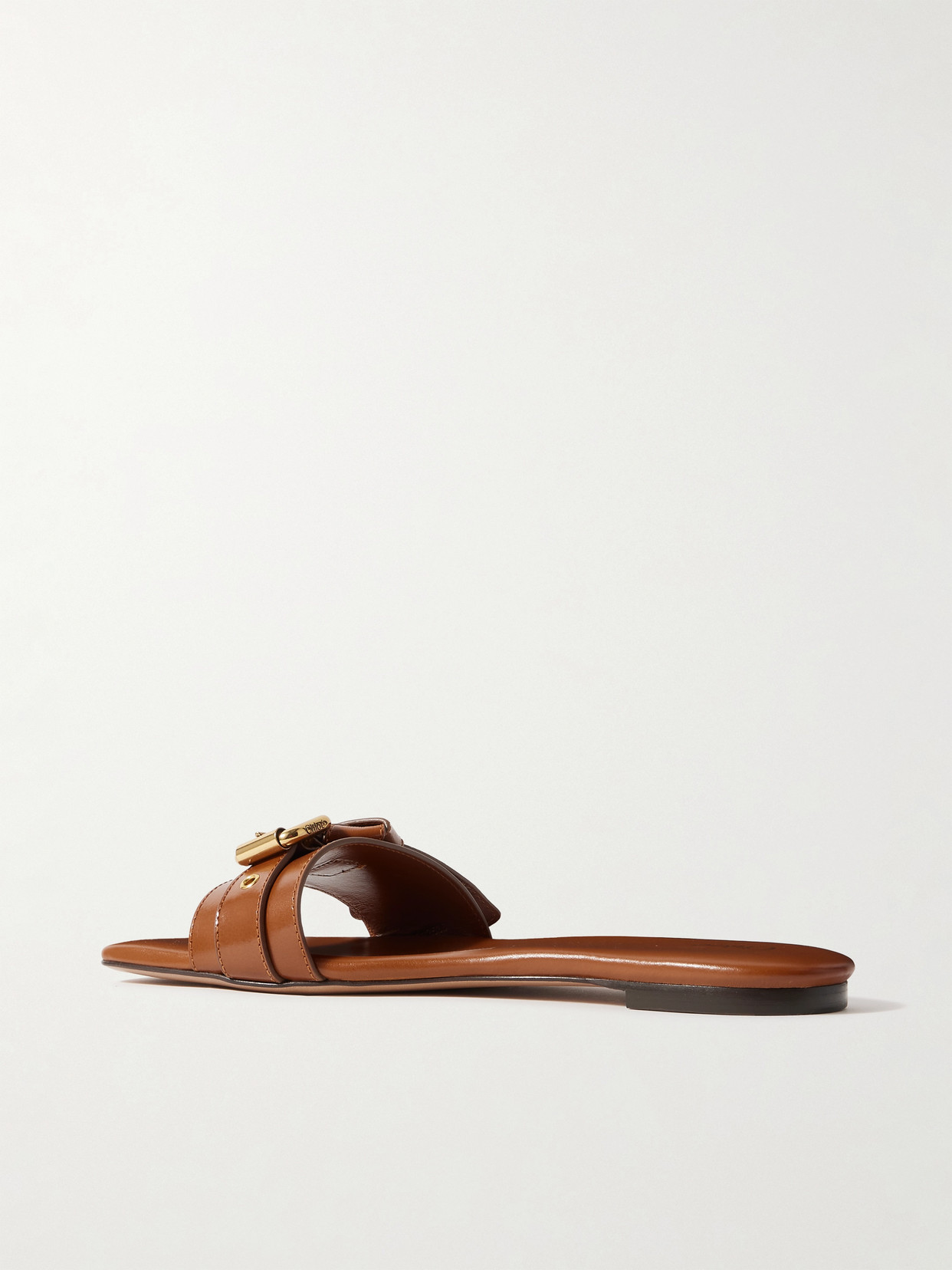 Chloé Tan Mae Sandals In Blue