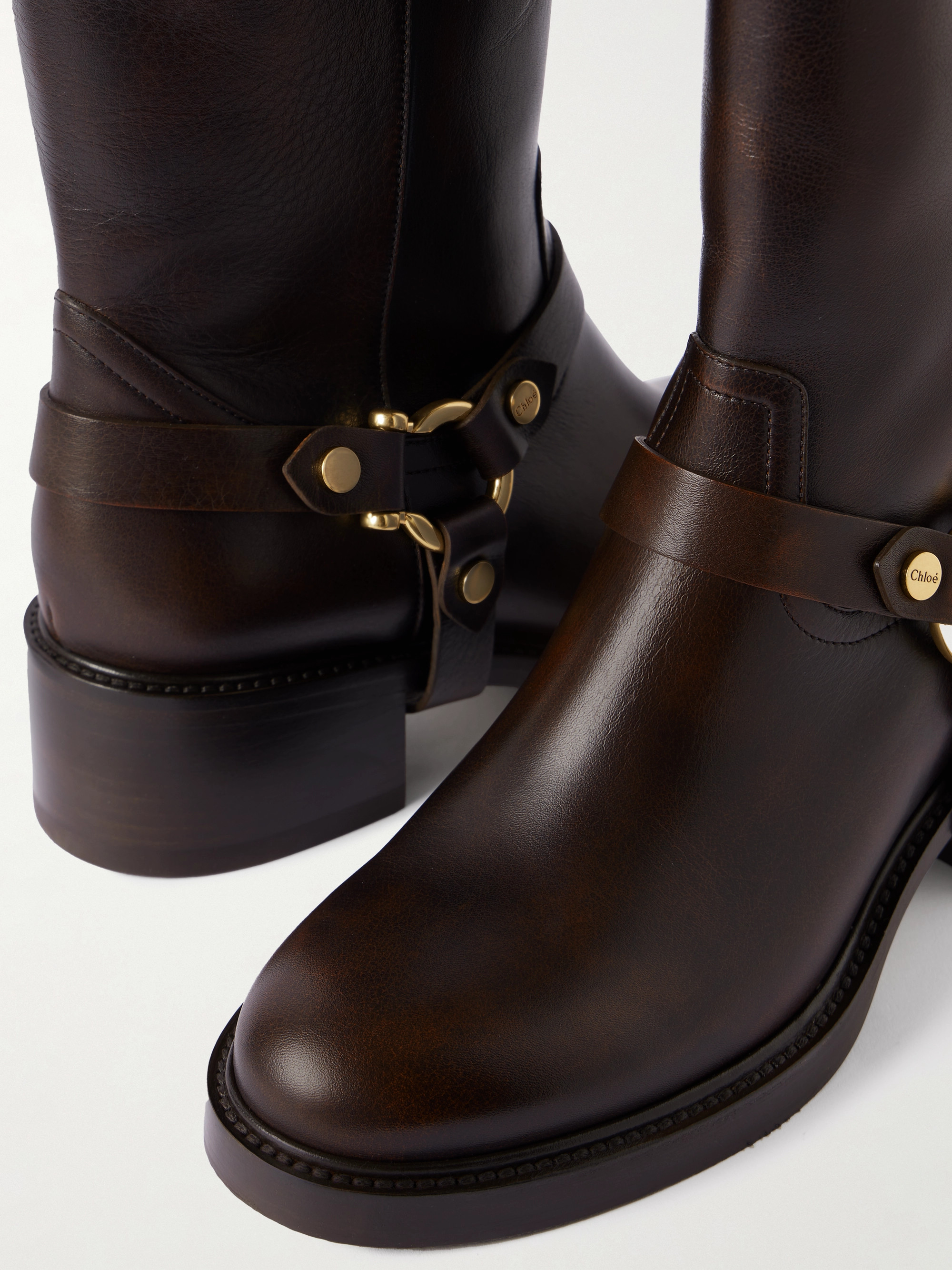 Chloé Dakota buckled leather ankle boots thumbnail