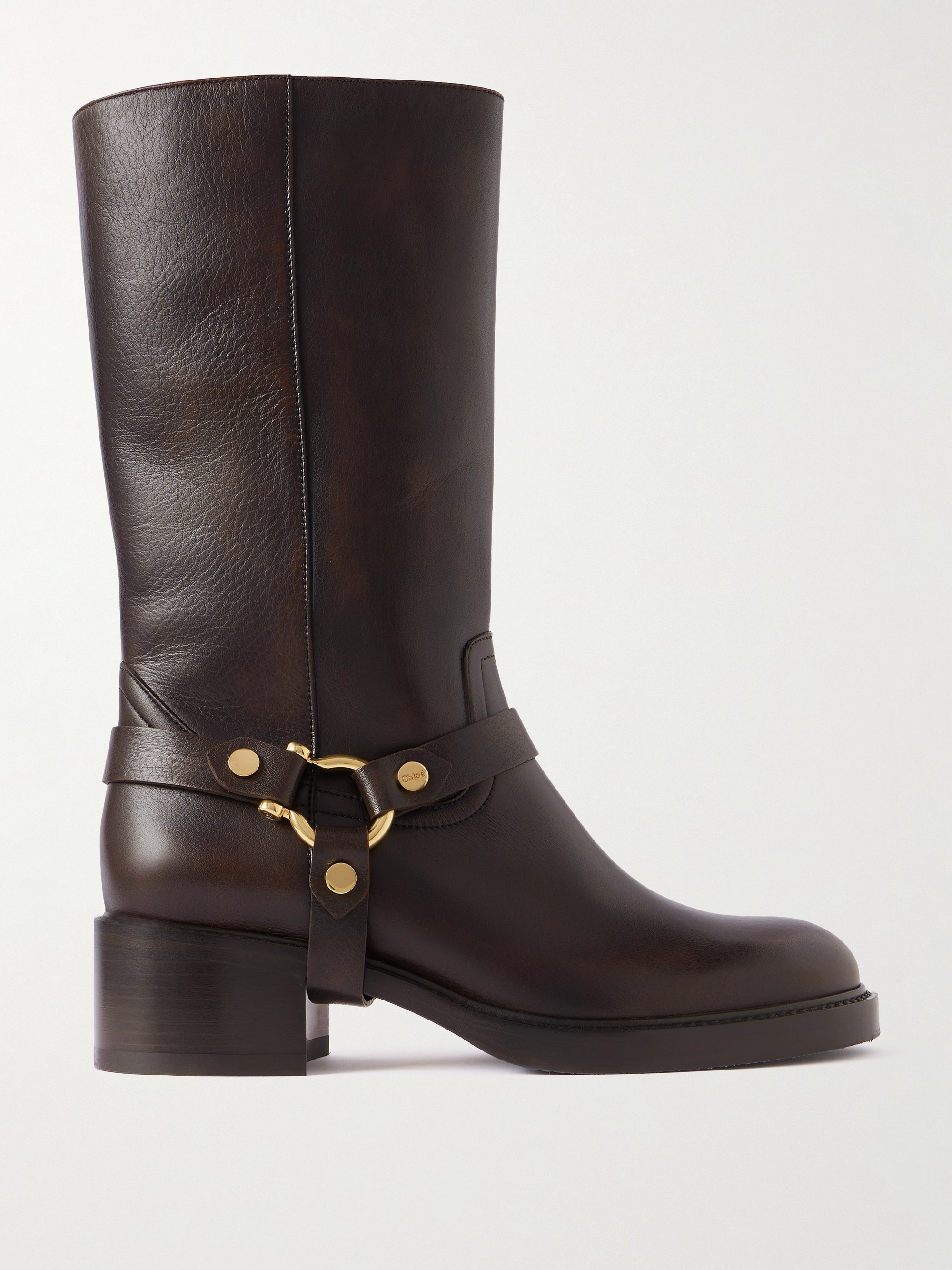 Chloé Dakota buckled leather ankle boots