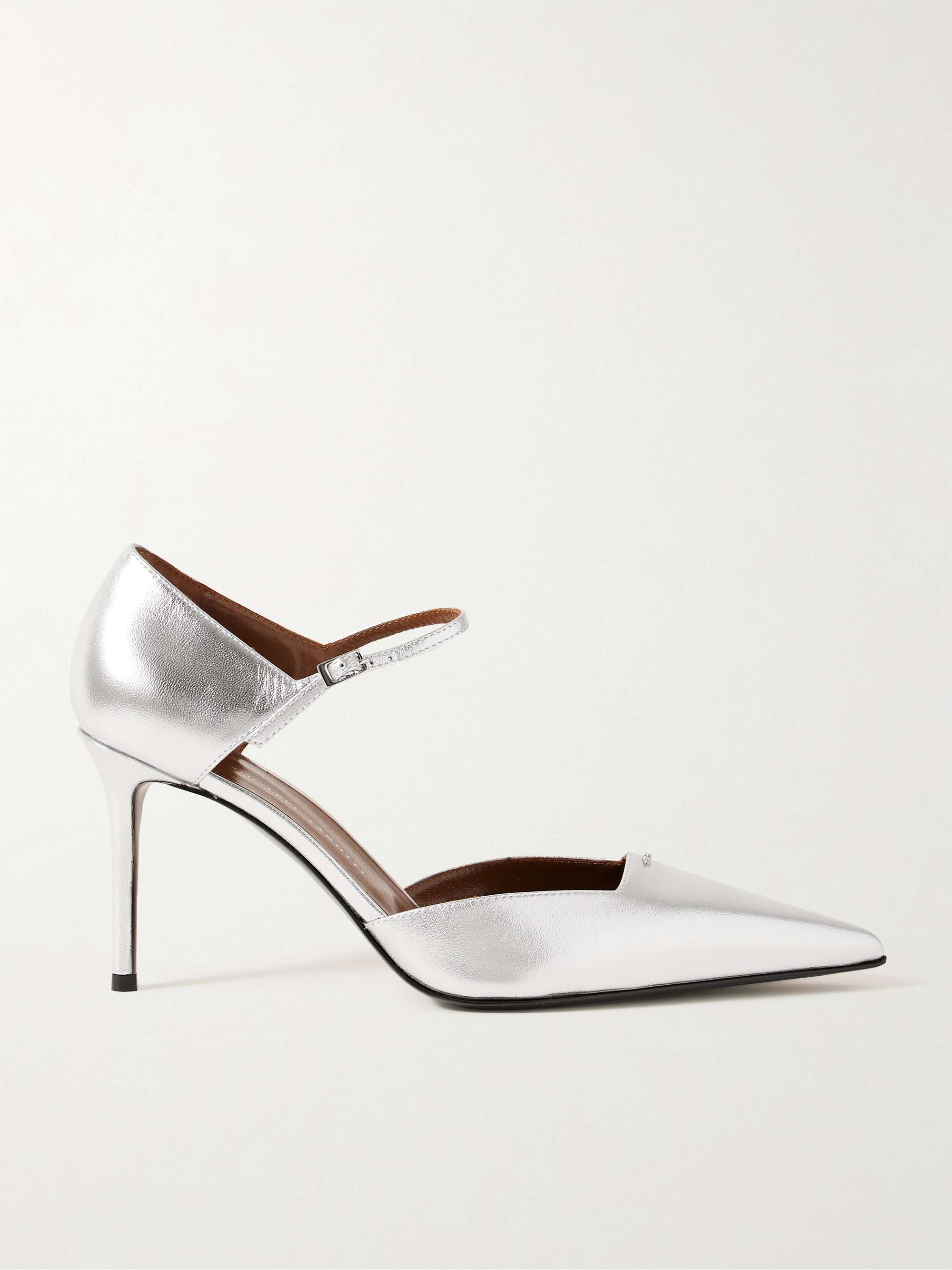 GIUSEPPE ZANOTTI Mizuki crystal-embellished metallic leather