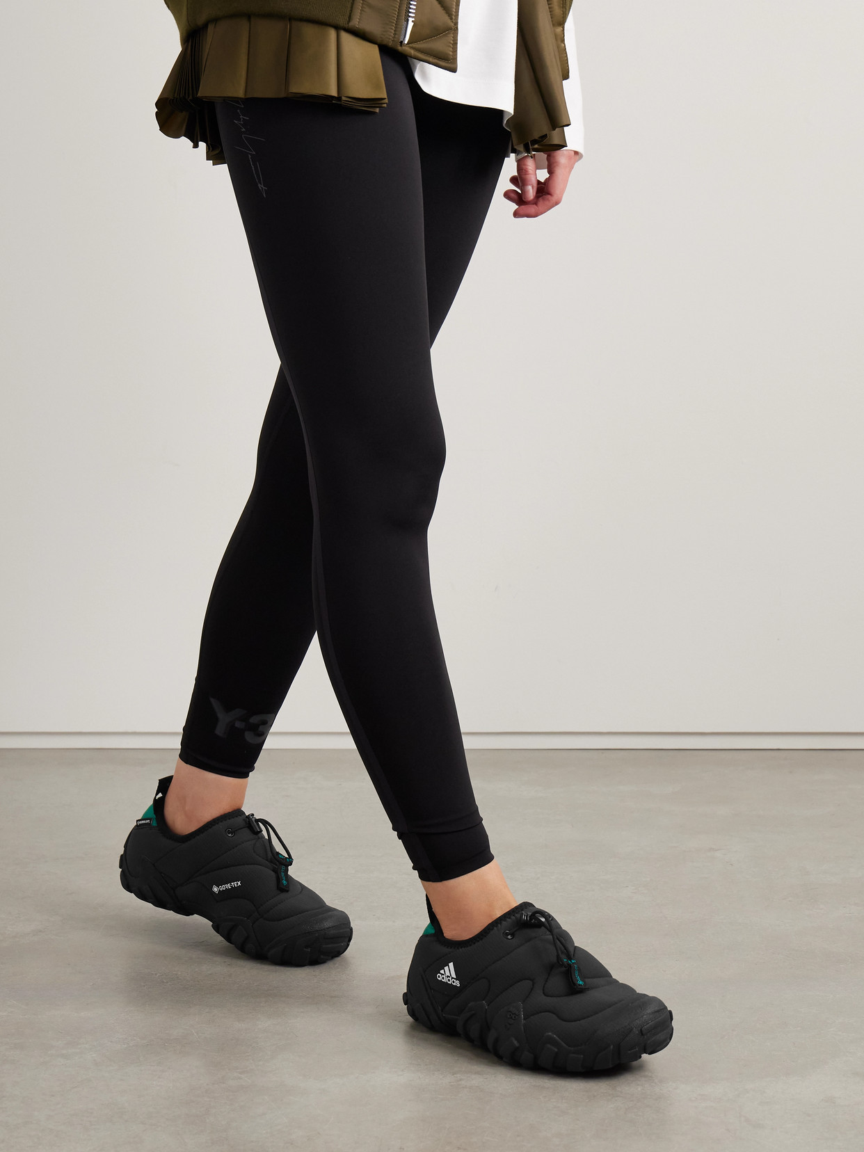 ADIDAS ORIGINALS RADLANDER MOC RUBBER-TRIMMED GORE-TEX®-RIPSTOP SLIP-ON SNEAKERS