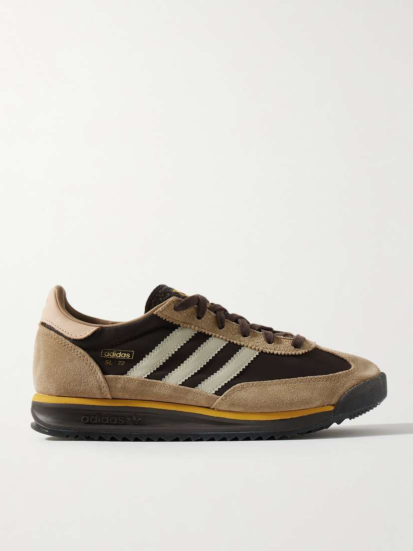 adidas Originals Sl 72 Rs Suede And Leather-trimmed Canvas Sneakers