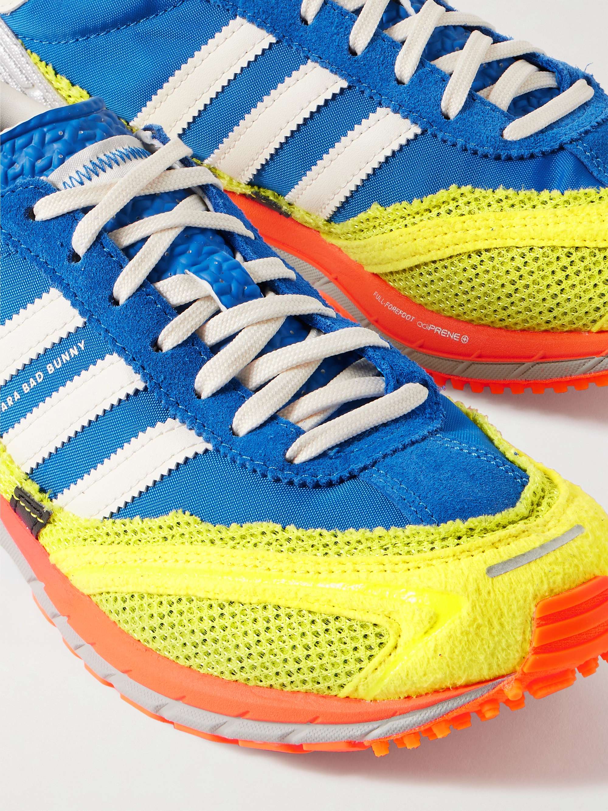 ADIDAS ORIGINALS + Bad Bunny adiZero SL 72 suede and mesh