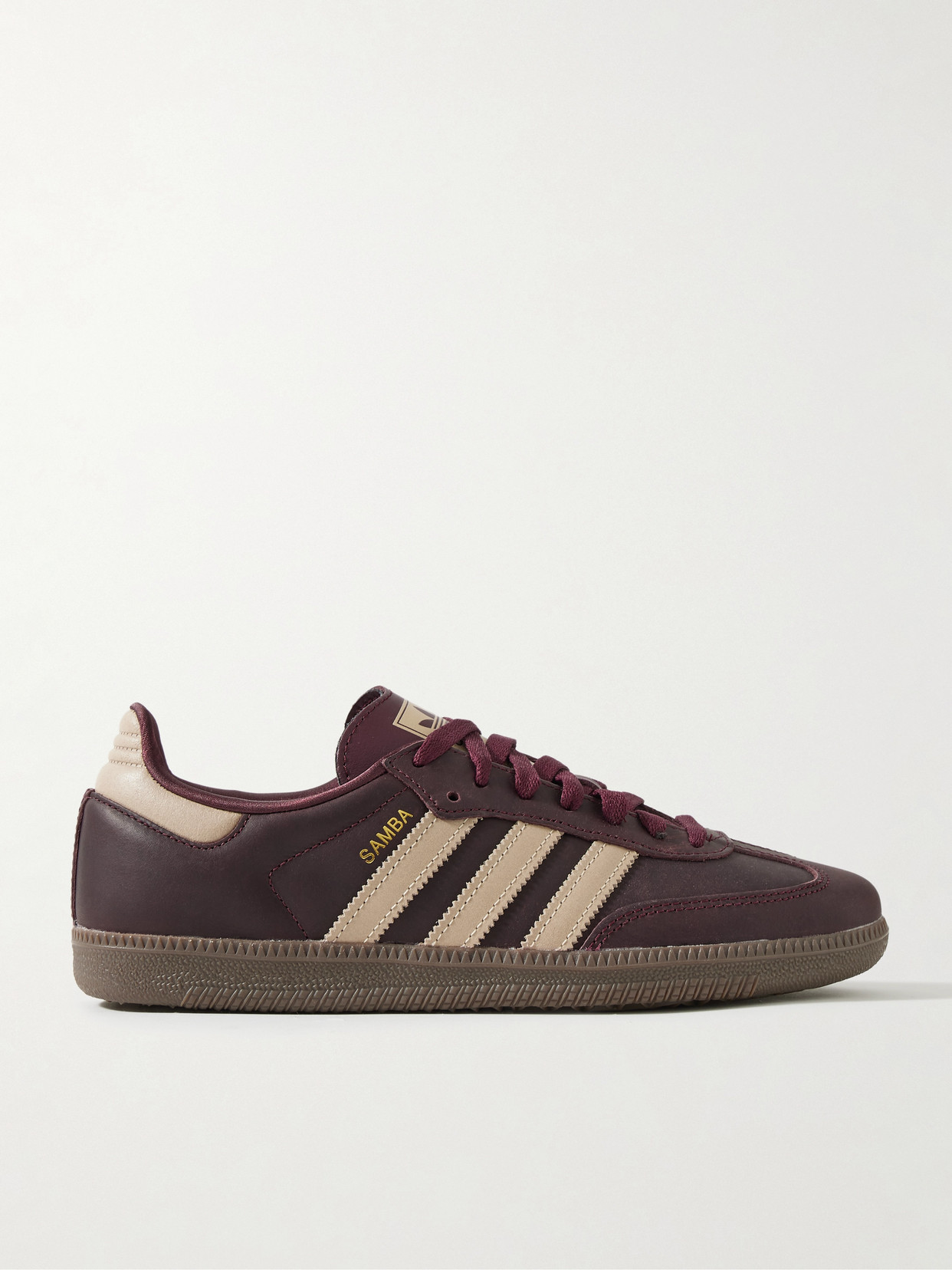 adidas Originals - Samba Og Leather Sneakers - Merlot — curated by 5 Star Luxe for weddings, travel and effortless style