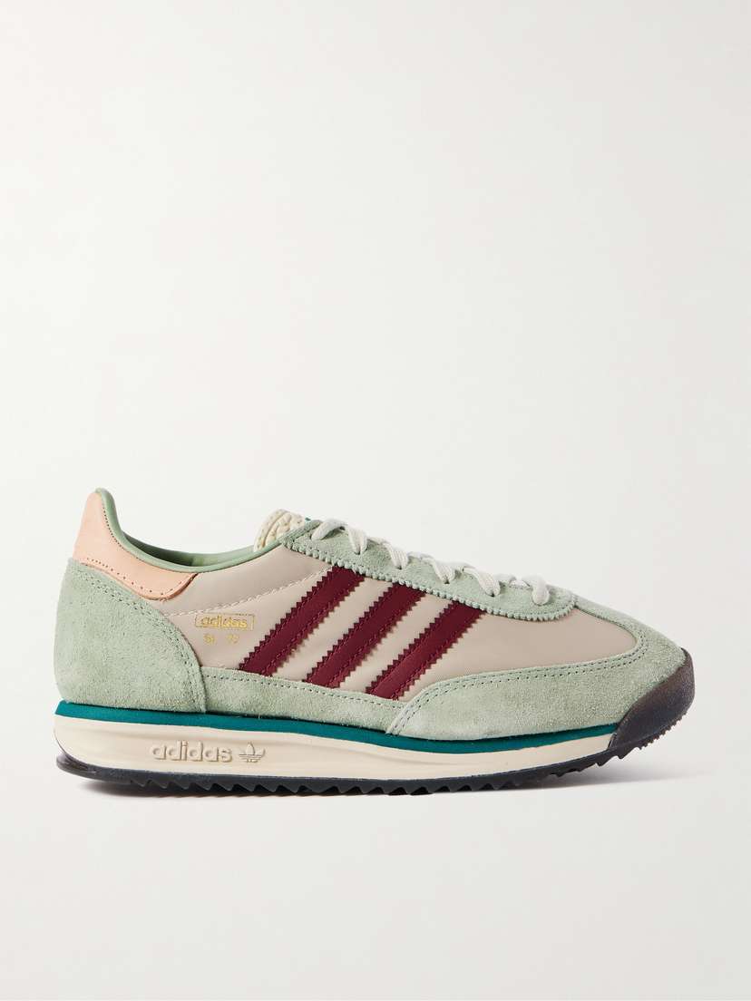 adidas Originals Sl 72 Rs Leather And Suede-trimmed Mesh Sneakers