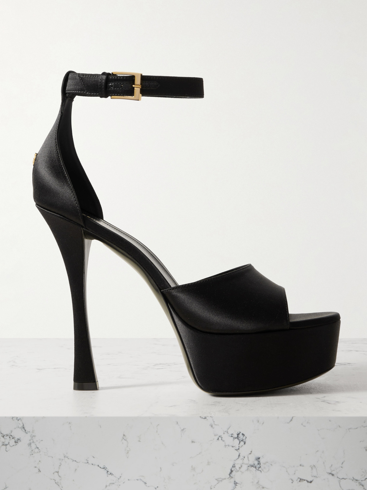 Givenchy 4g Liquid Logo Platform Sandal In Black