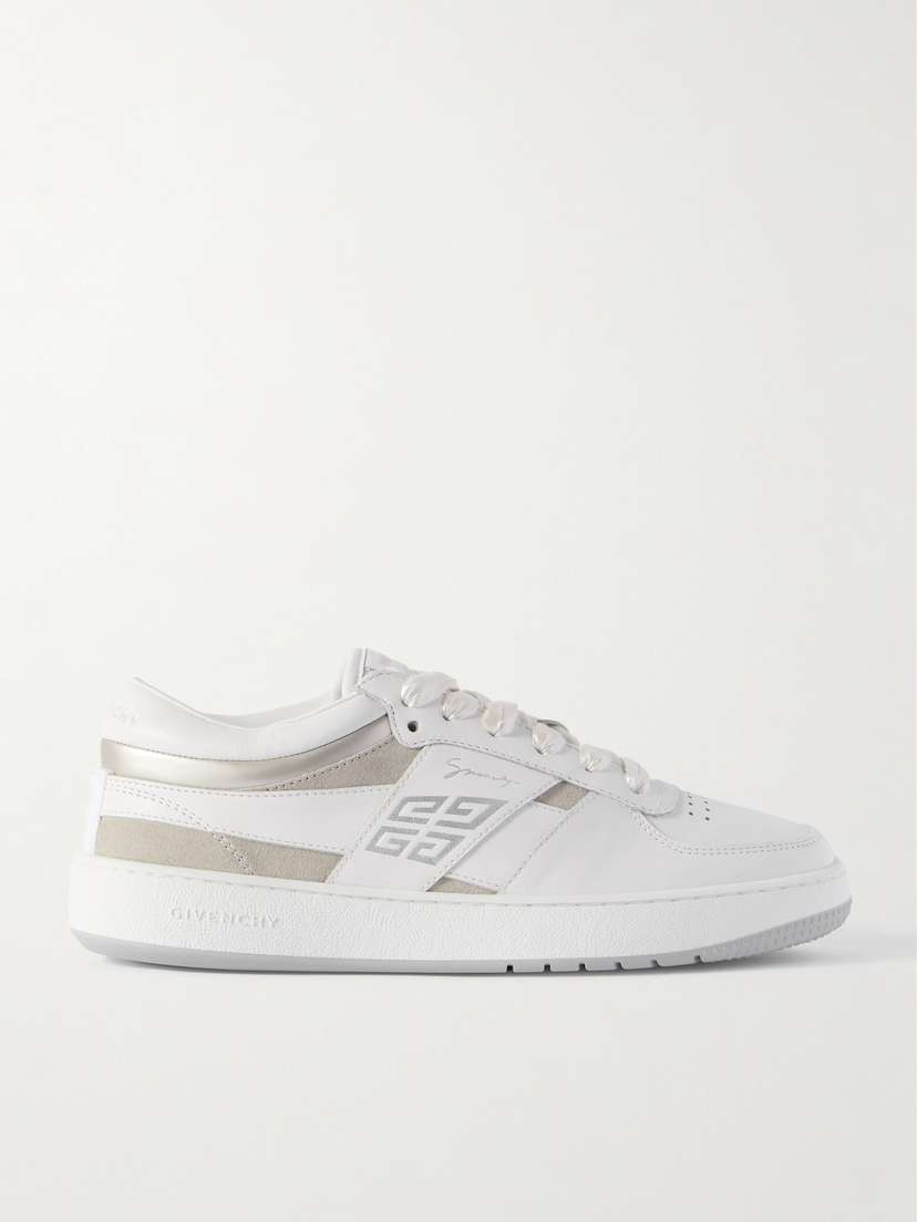 Givenchy G Move Suede-trimmed Leather Sneakers