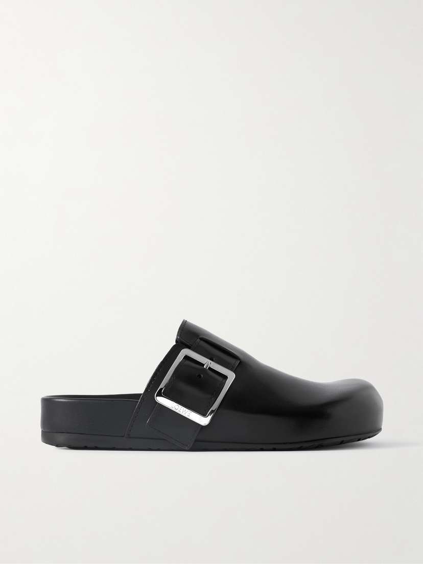 Loewe Ease Buckled Leather Mules