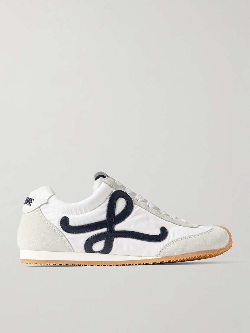 Loewe Ballet Runner 2.0 Logo-appliquéd Shell, Suede And Leather Sneakers
