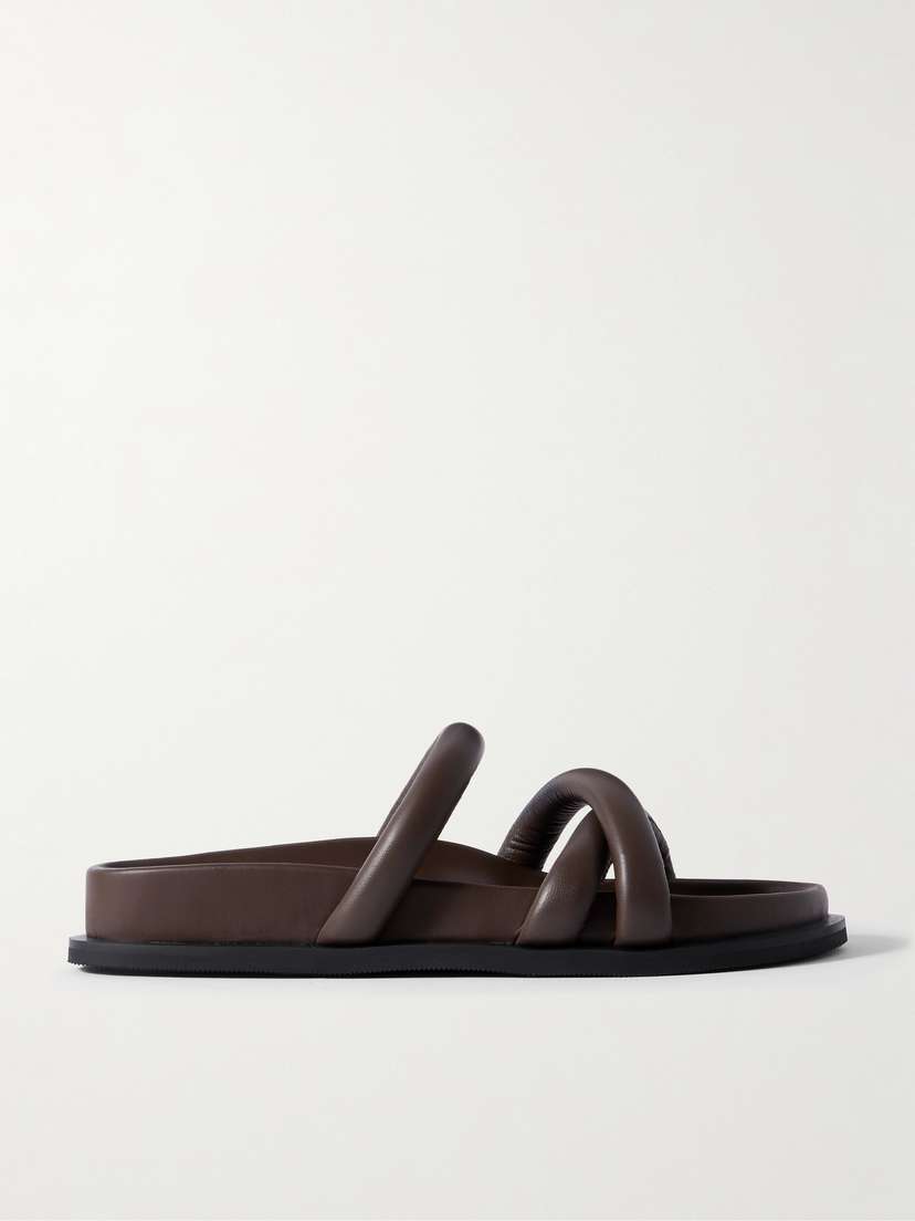 St. Agni Leather Slides