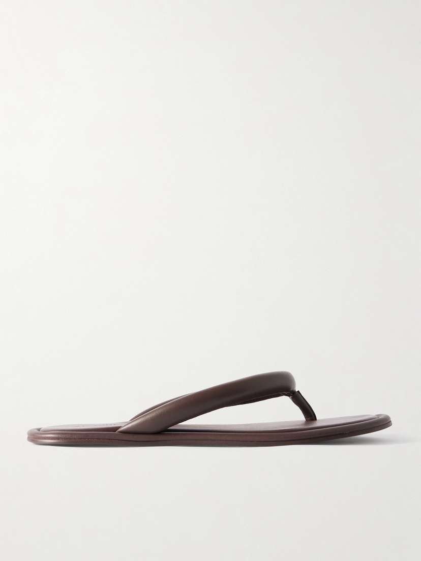 St. Agni Sumi Padded Leather Flip Flops