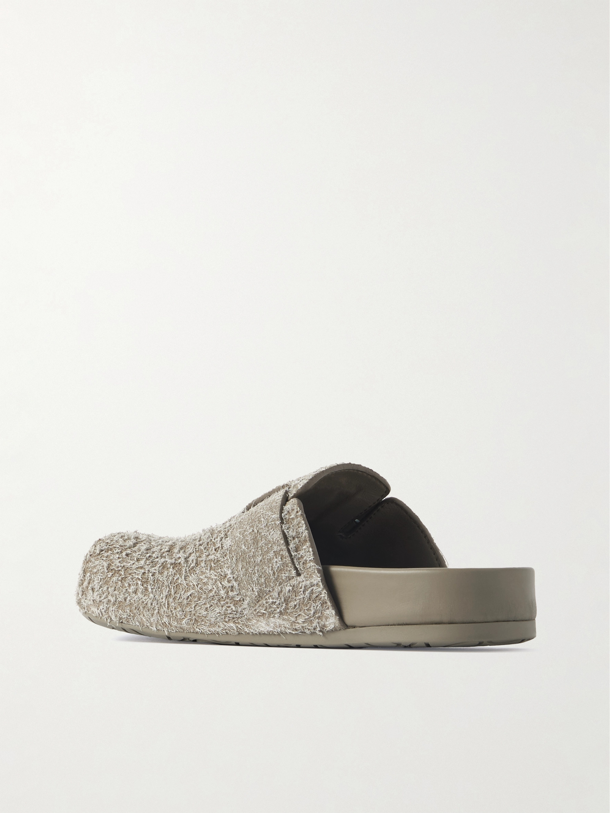 Loewe Ease buckled brushed-suede mules thumbnail