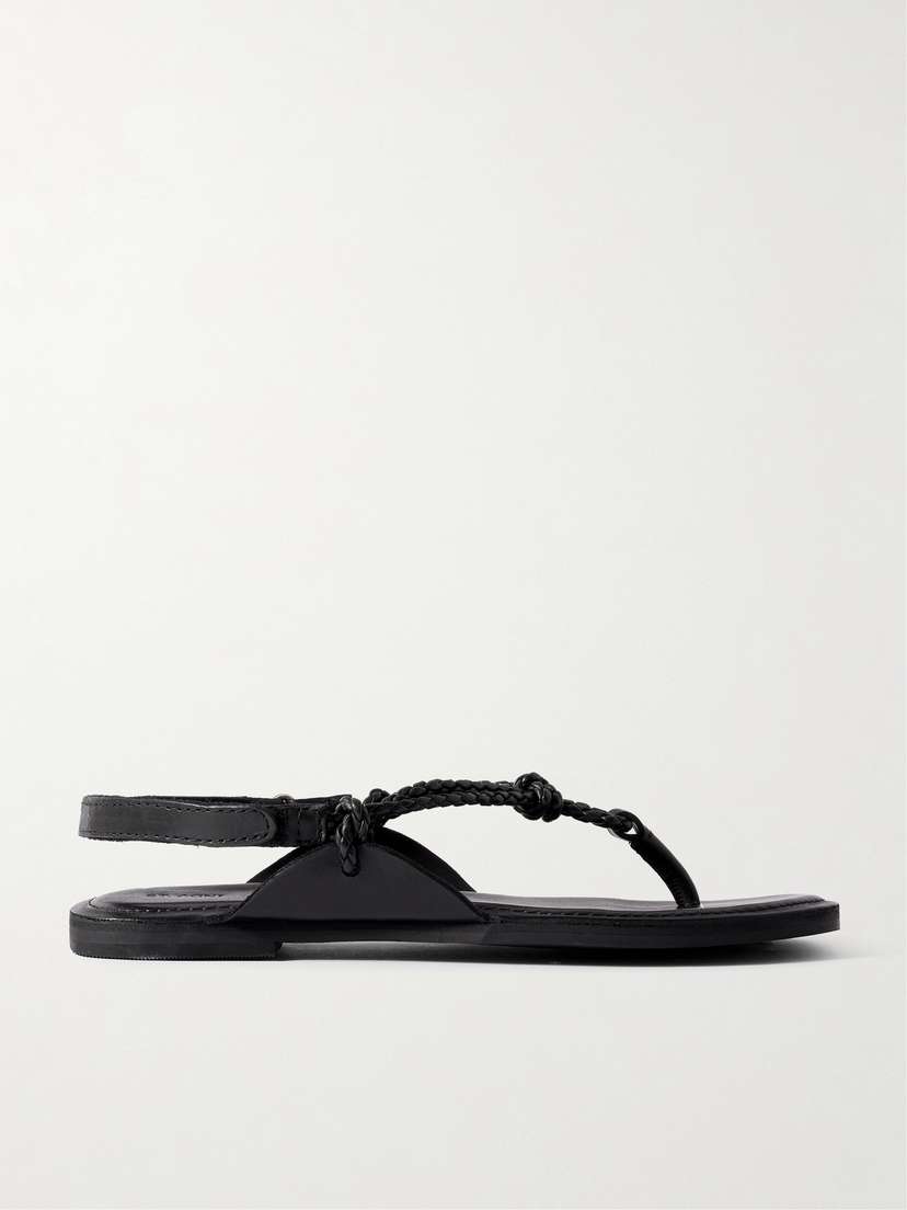 St. Agni Woven Leather Sandals