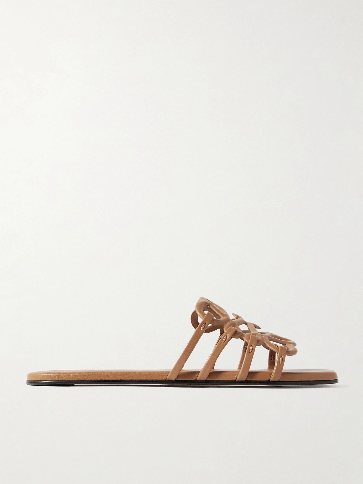 Petal Anagram Leather Slides