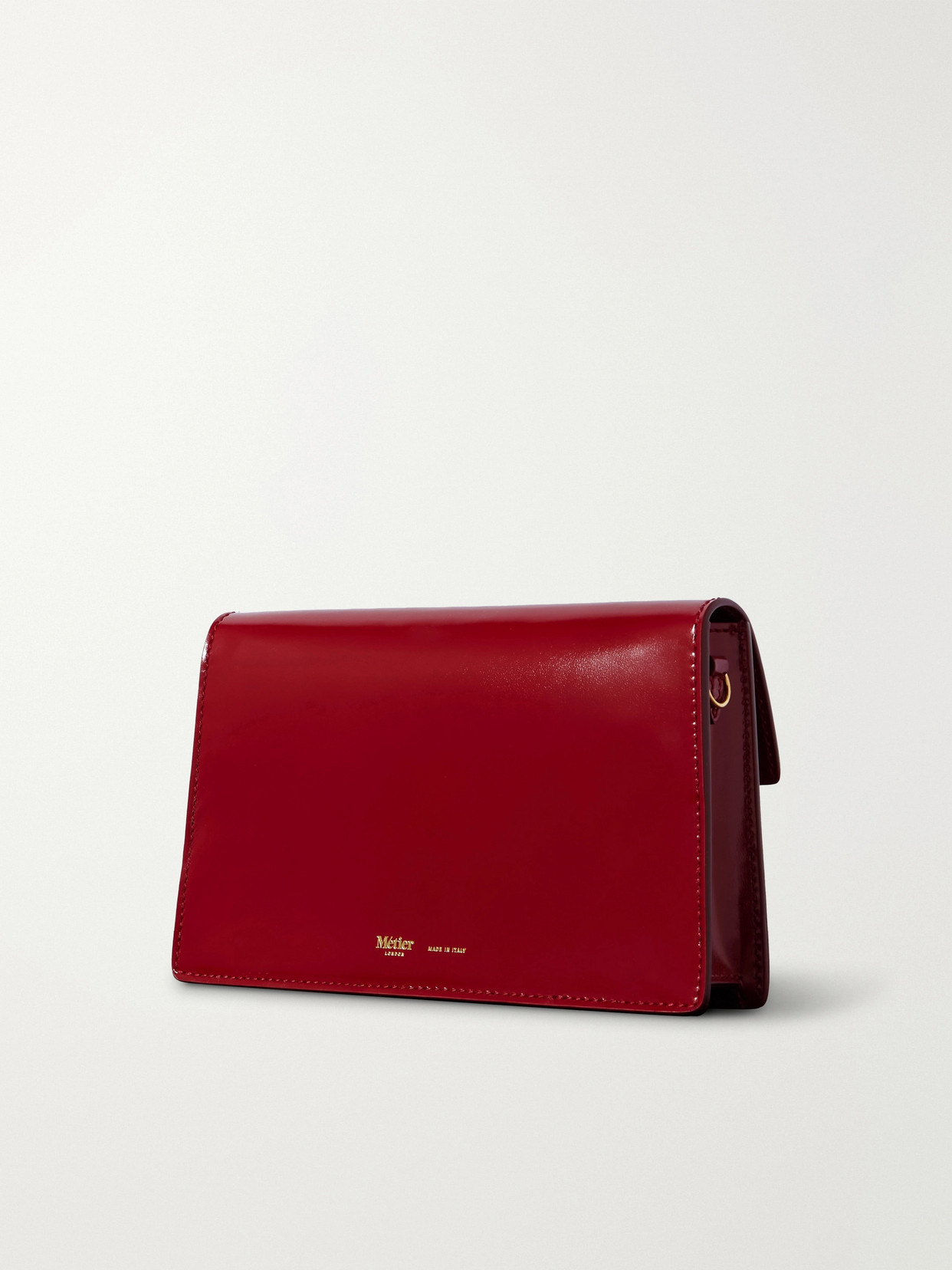 Metier Parallel 22 Leather Shoulder Bag In Red
