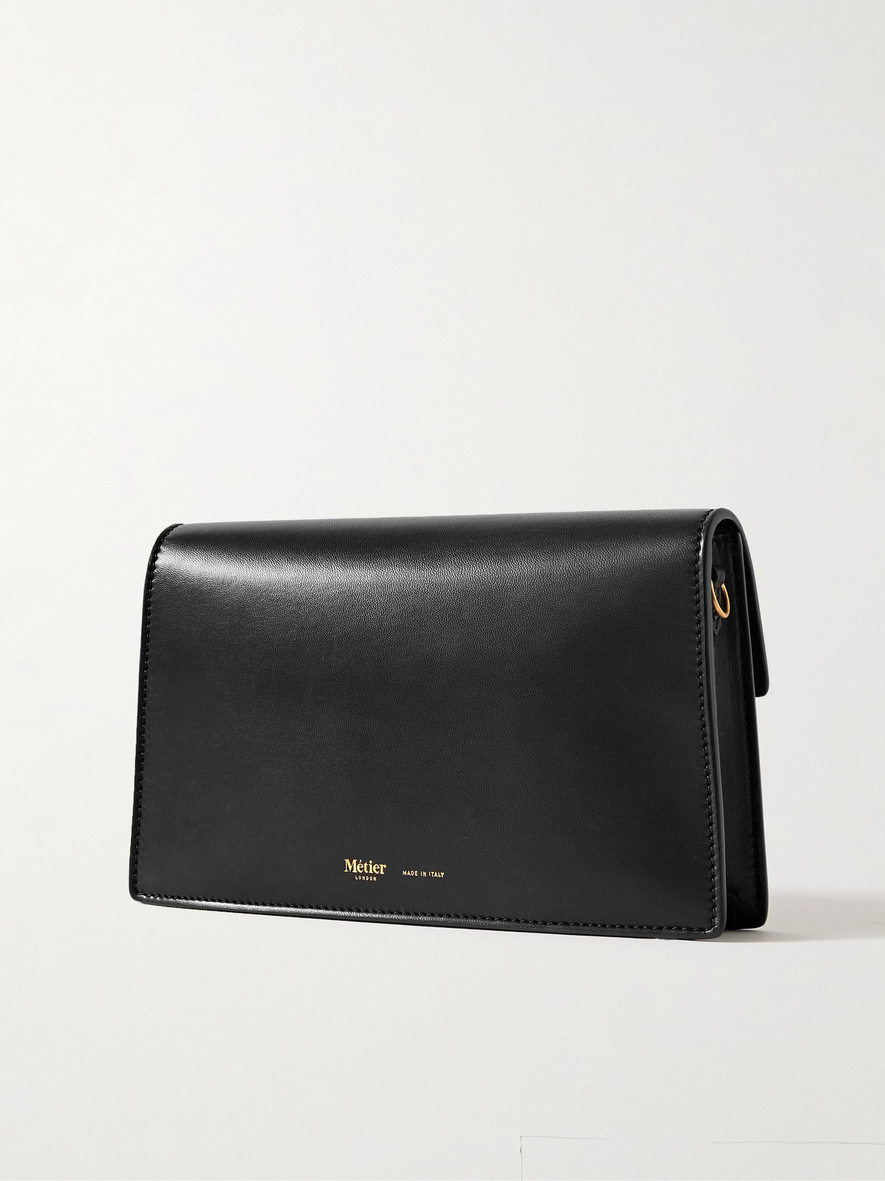 Metier Parallel 22 Small Leather Shoulder Bag In Black