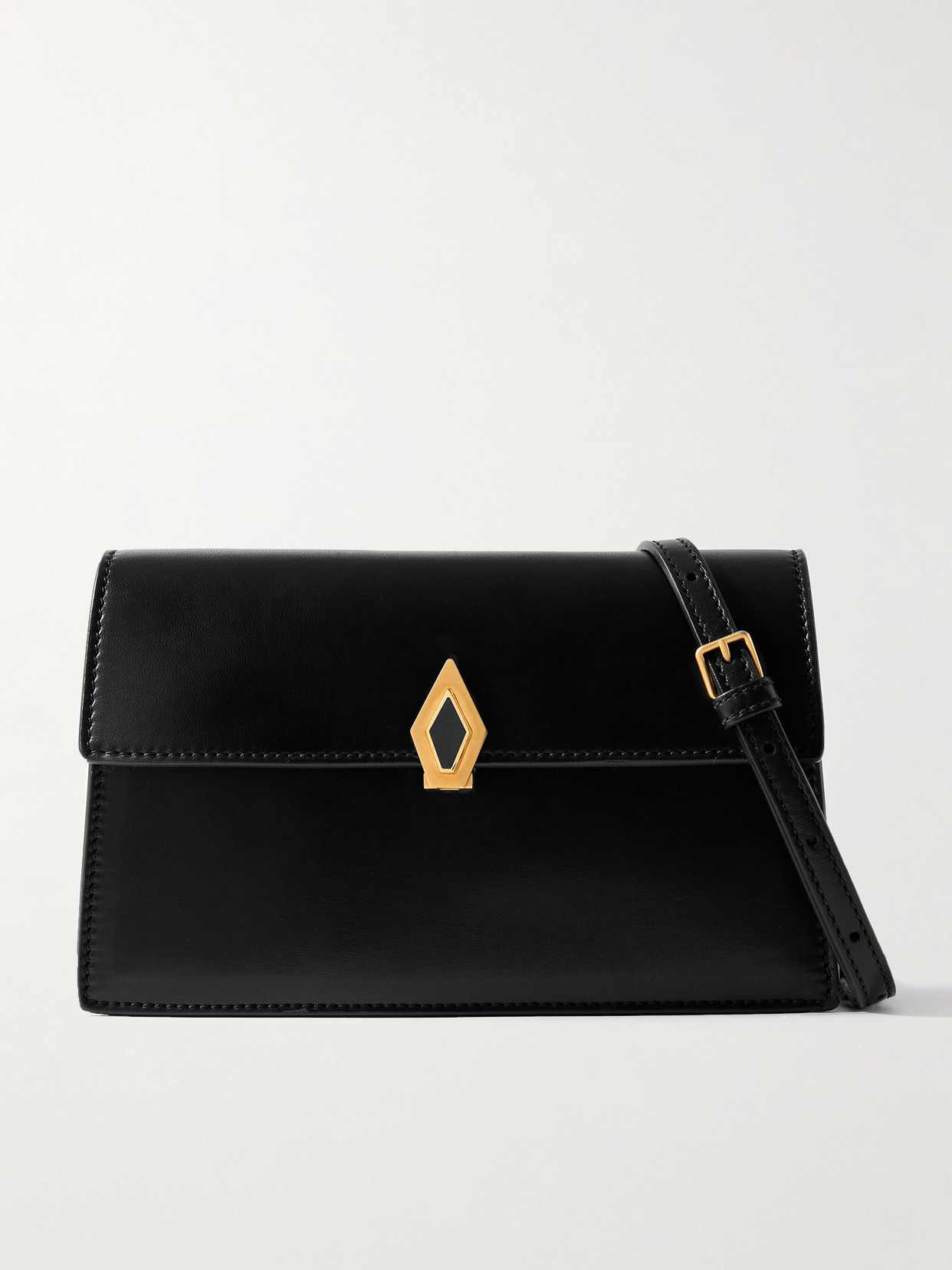 Metier Parallel 22 Small Leather Shoulder Bag In Black
