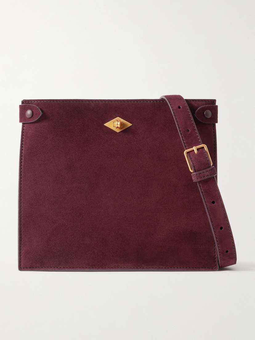 Métier Stowaway Suede Shoulder Bag