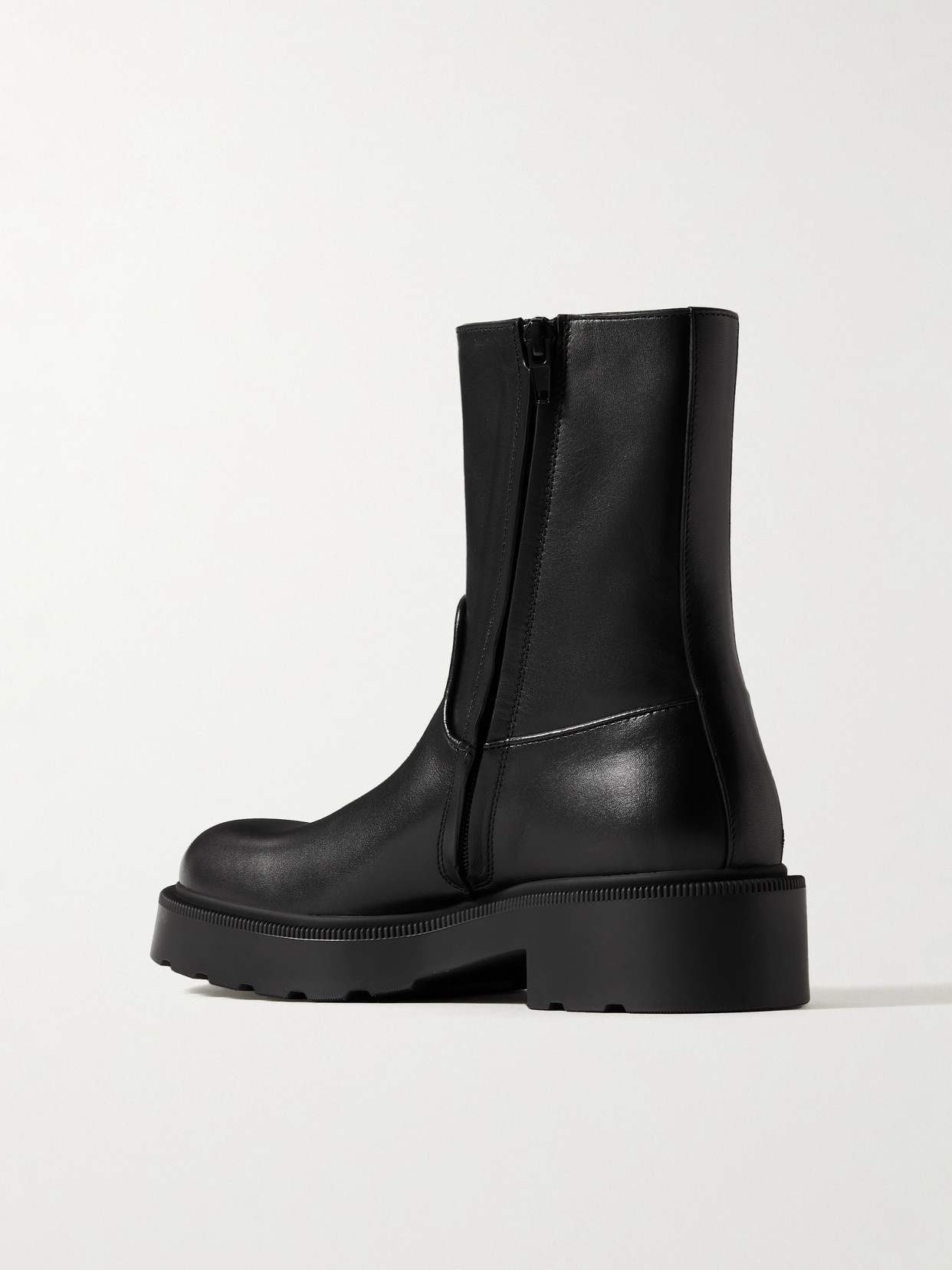 Shop The Row Nobilis Leather Ankle Boots In Black