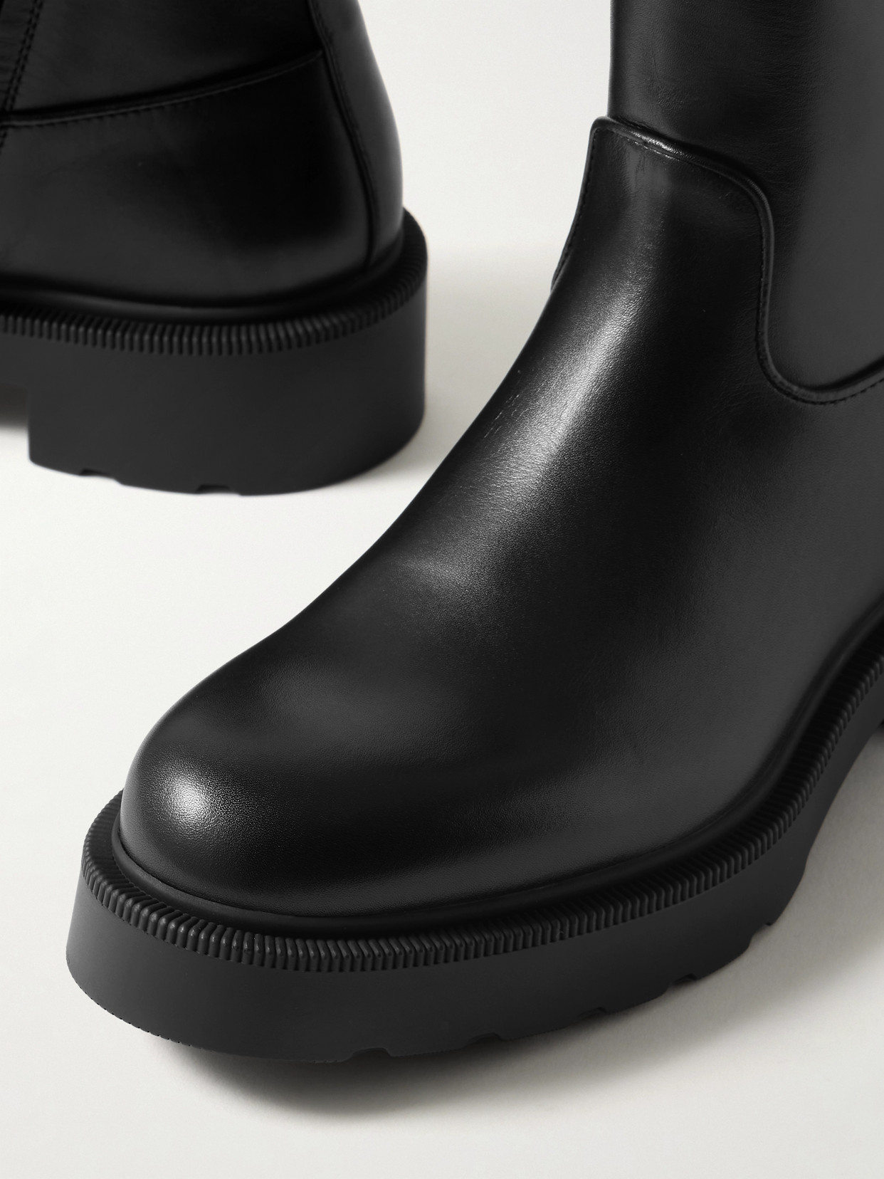 Shop The Row Nobilis Leather Ankle Boots In Black