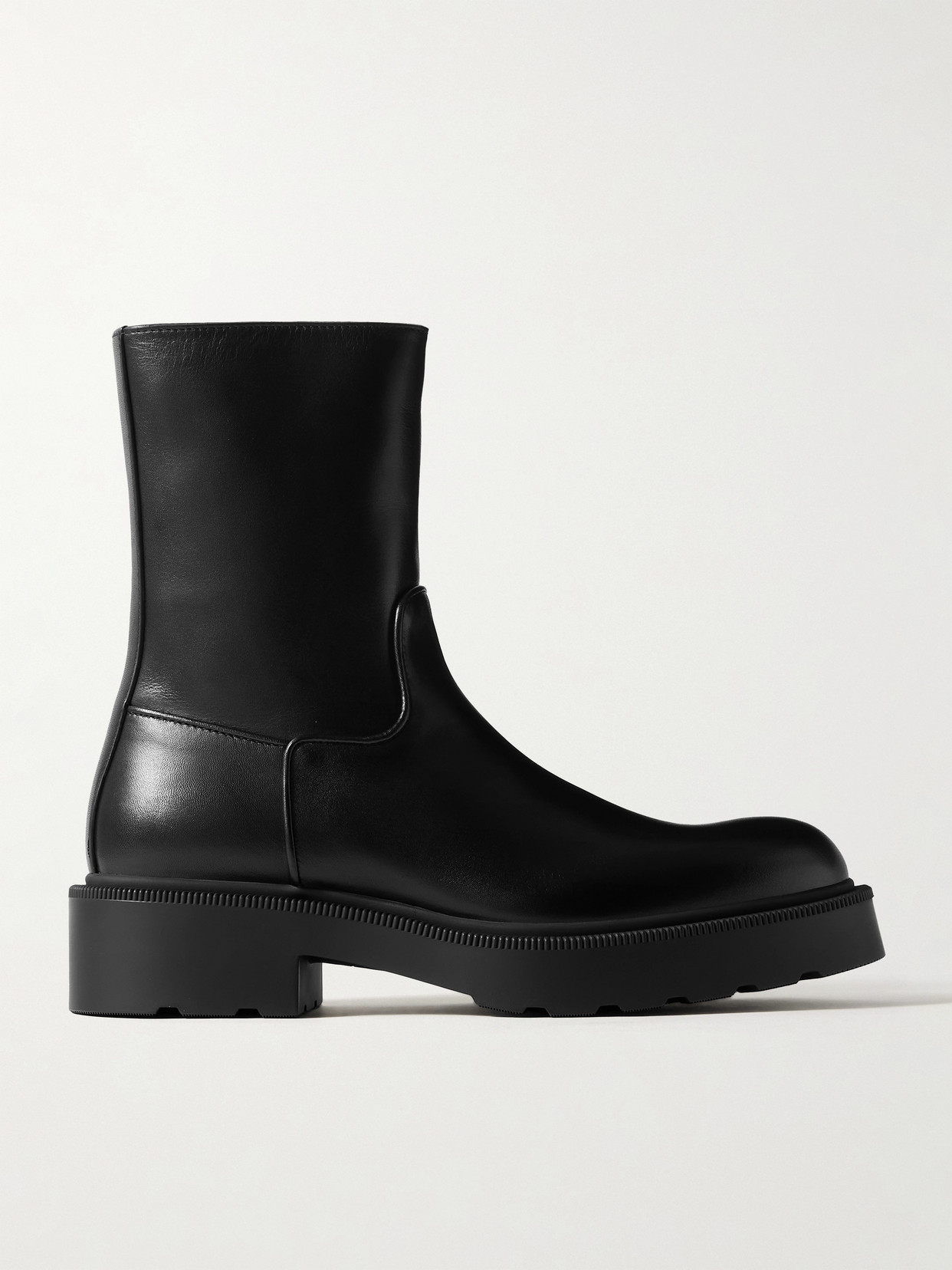 Shop The Row Nobilis Leather Ankle Boots In Black