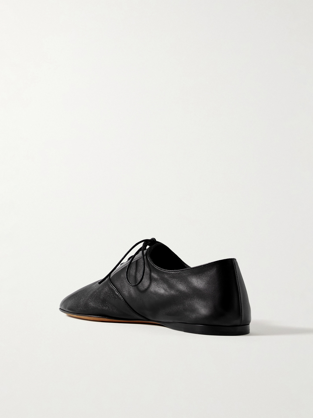 The Row Woman Lace-up Shoes Black Size 7.5 Leather