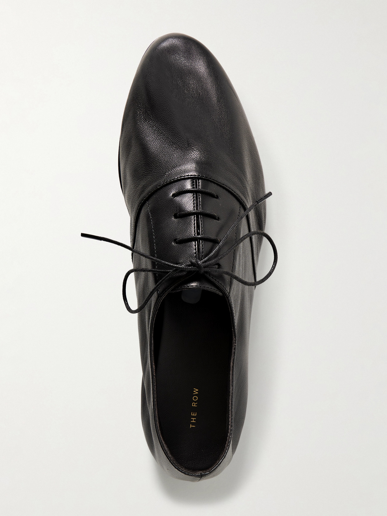 The Row Woman Lace-up Shoes Black Size 7.5 Leather