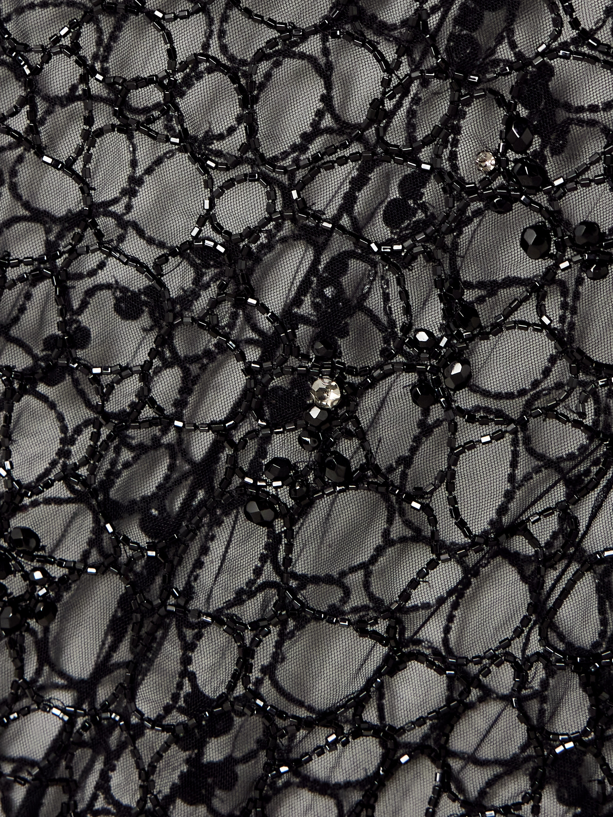 Clio Peppiatt Caviar embellished tulle mini dress