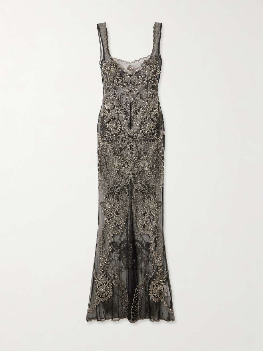 cora embellished tulle gown