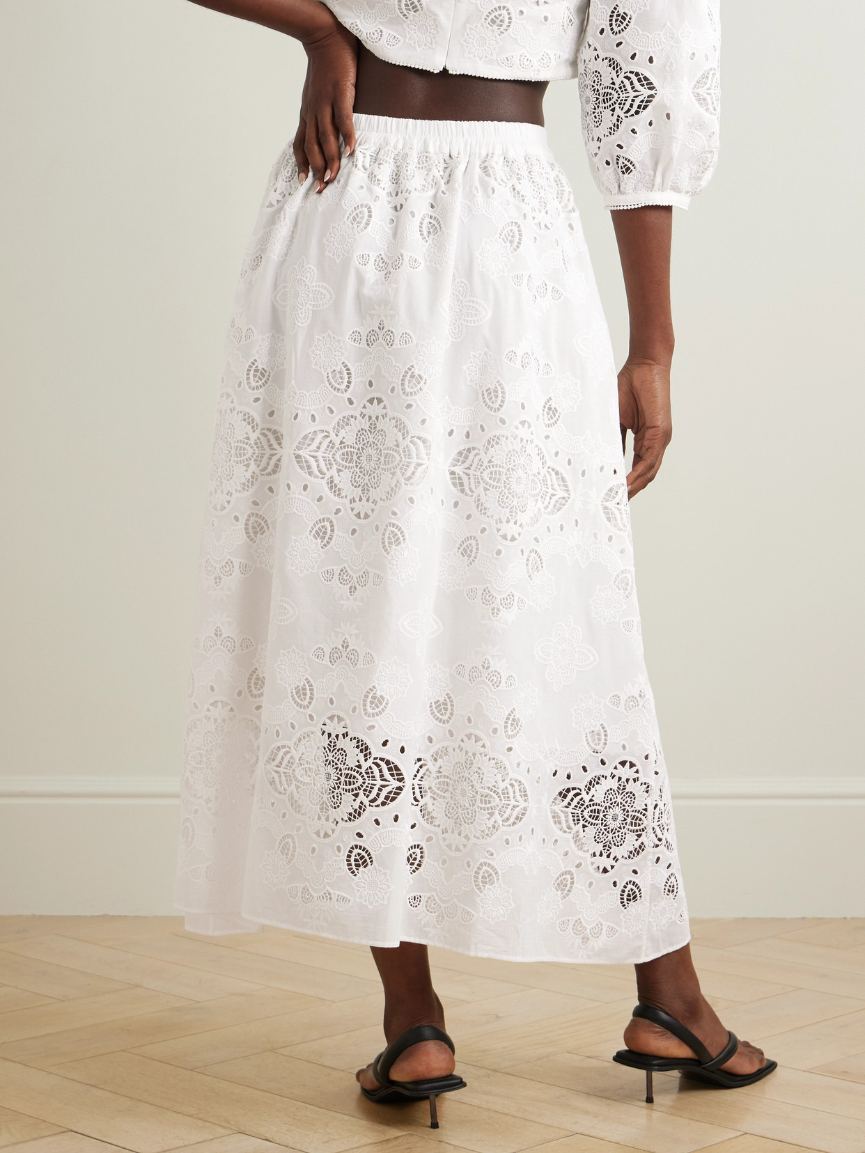 Rhea Broderie Anglaise Poplin Midi