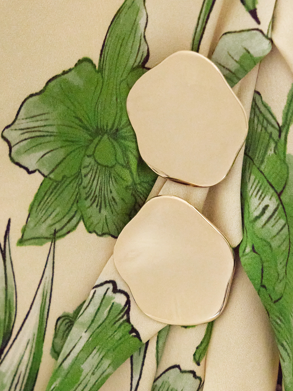 Borgo De Nor Atlantis One-shoulder Embellished Floral-print Satin Midi Dress In Green