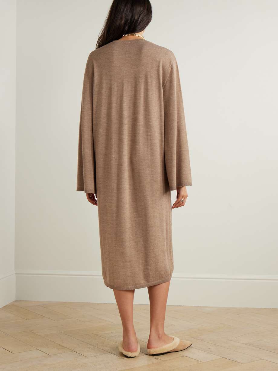wool midi dress