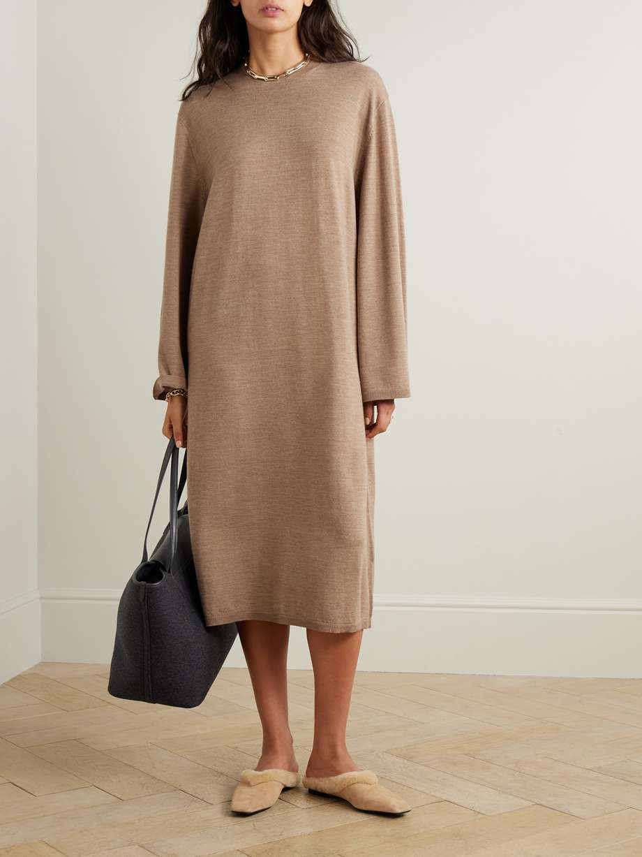 wool midi dress