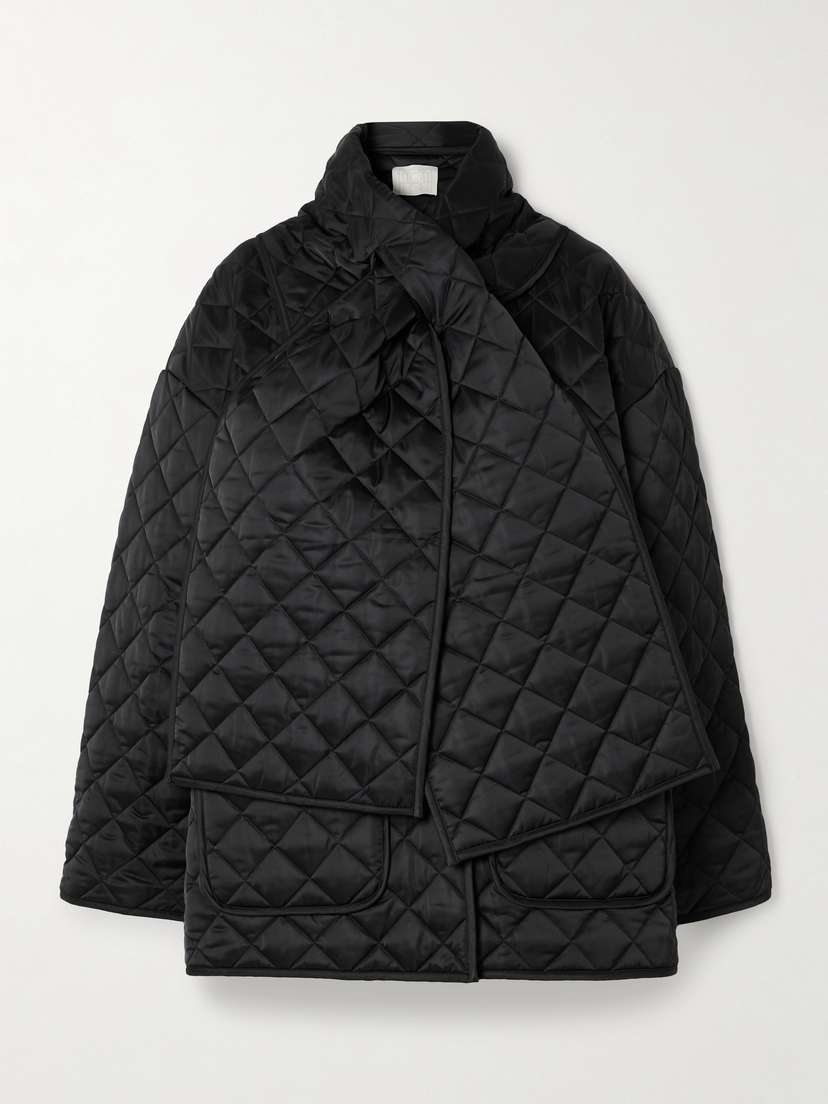 TOTEME Scarf-detailed Quilted Recycled-shell Jacket